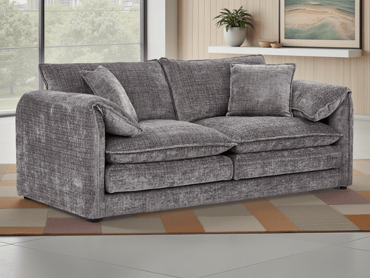Solaya Sofa Grey 3 Seater – Modern Grey 3 Seater Sofa | Comfort Furniture