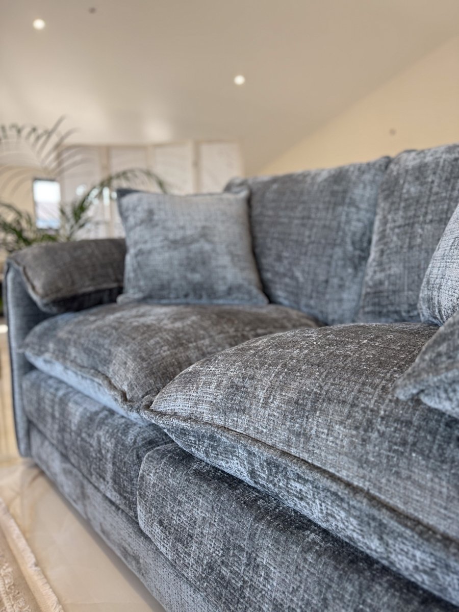 Solaya Sofa Grey 3 Seater - Comfort Furniture
