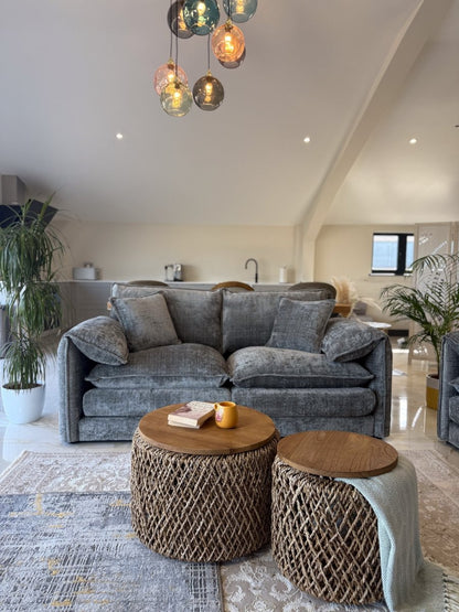Solaya Sofa Grey 3 Seater - Comfort Furniture