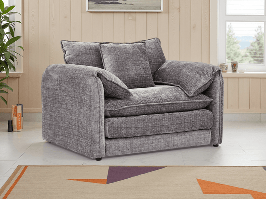 Solaya Sofa Grey Armchair – Matching Armchair in Grey Fabric | Comfort Furniture