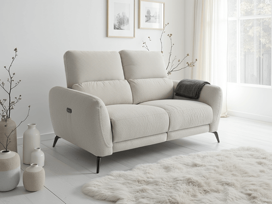 Sorrento Electric Recliner Beige 2 Seater – Power Recliner Sofa | Comfort Furniture