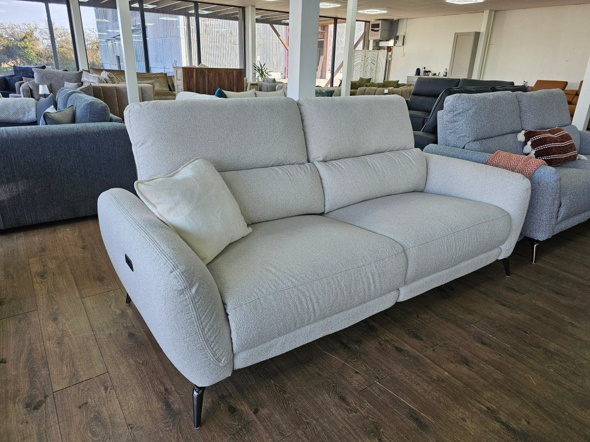 Sorrento Electric Recliner Beige 3 Seater - Comfort Furniture