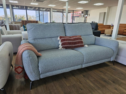 Sorrento Electric Recliner Grey 3 Seater - Comfort Furniture