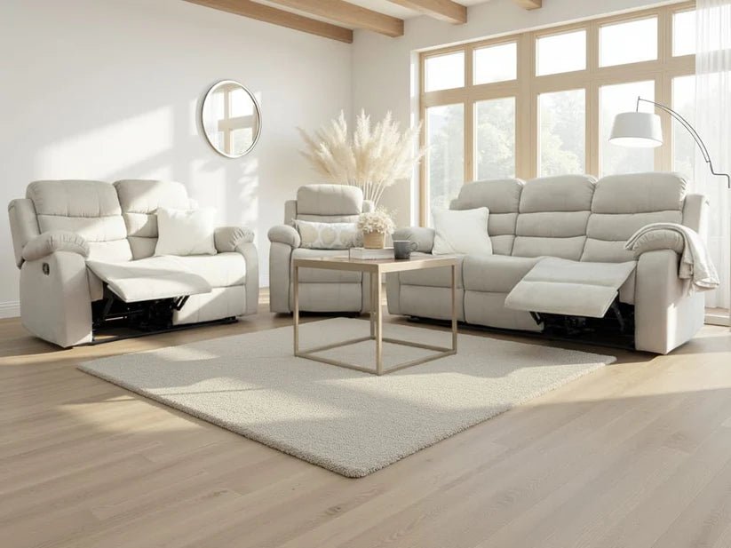 Stanley Manual Recliner 3+2+1 Sofa (BLACK FRIDAY SALE) - Comfort Furniture