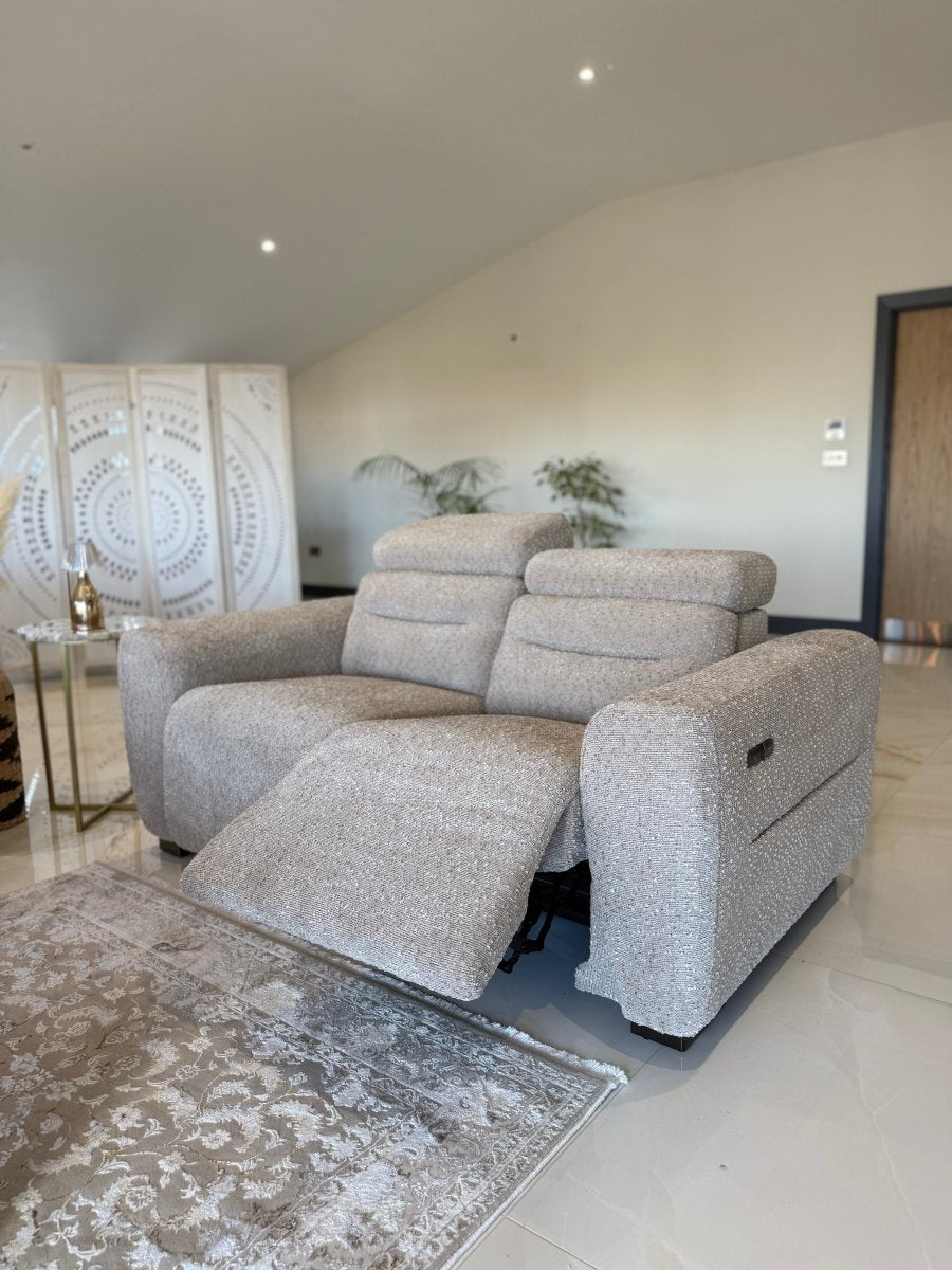 Tokyo Electric Recliner Beige 2 Seater - Comfort Furniture