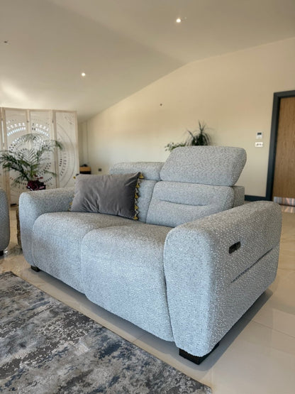 Tokyo Electric Recliner Grey 2 Seater - Comfort Furniture