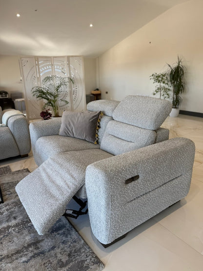 Tokyo Electric Recliner Grey 2 Seater - Comfort Furniture