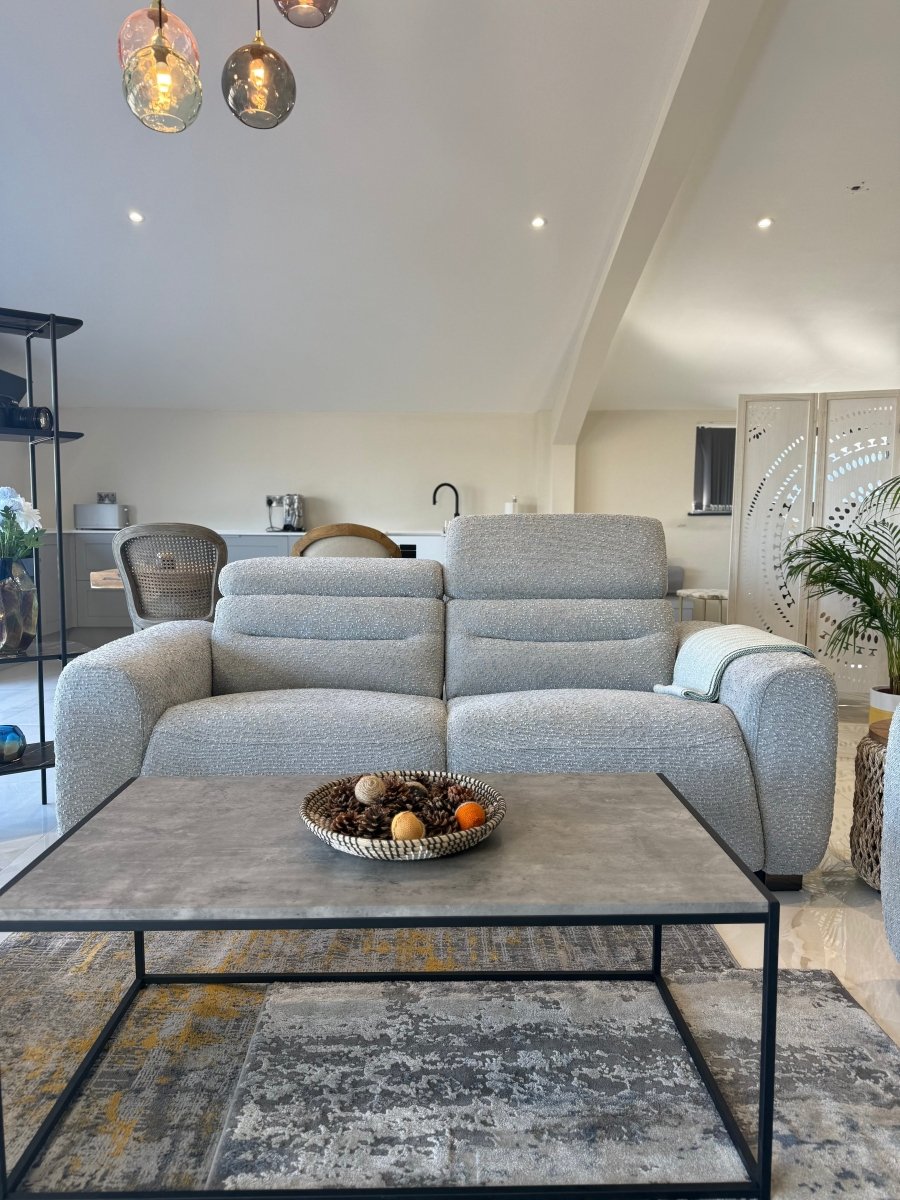 Tokyo Electric Recliner Grey 3 Seater - Comfort Furniture