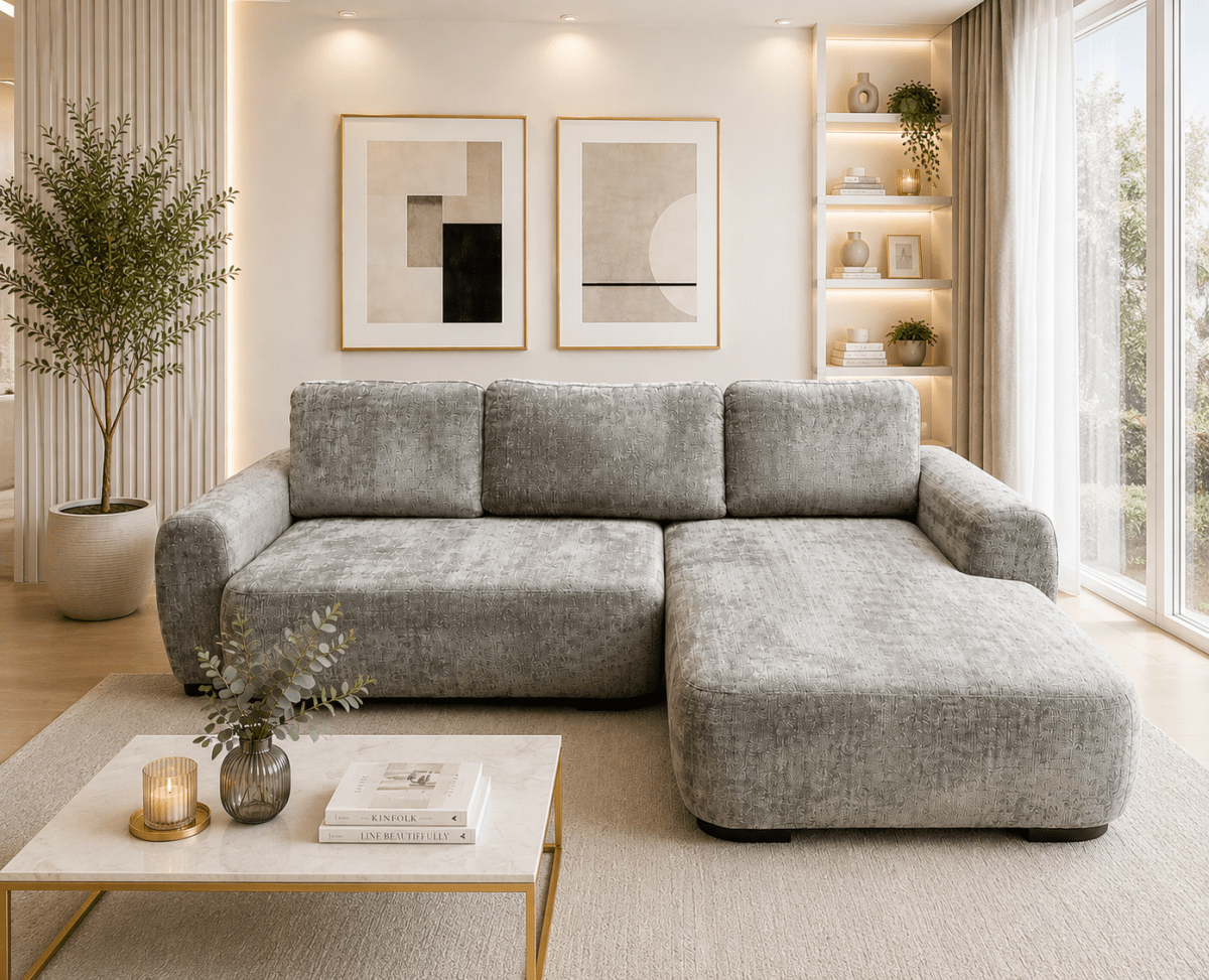 TOM Large Corner Sofa Bed - Comfort Furniture