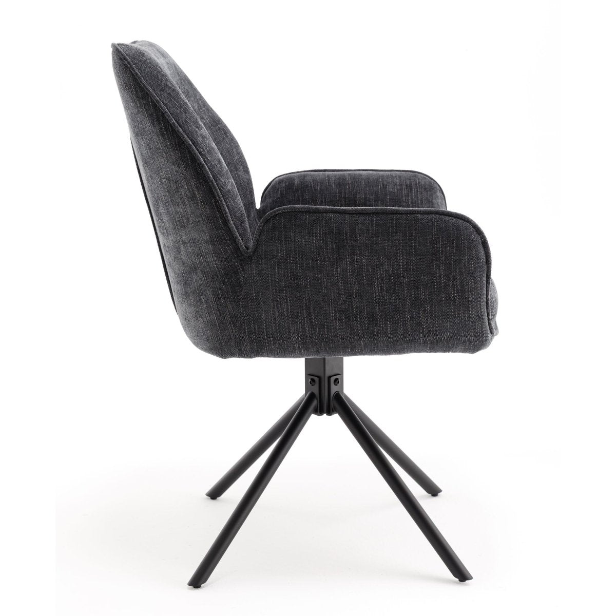 Treviso Dining Chair – Grey Velvet - Comfort Furniture