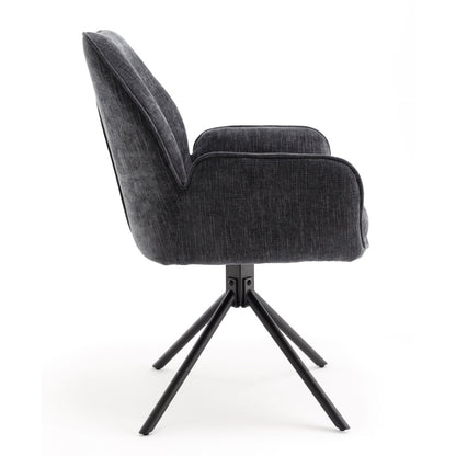 Treviso Dining Chair – Grey Velvet - Comfort Furniture