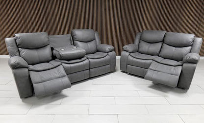 Valerie Leather Sofa Suite - Comfort Furniture