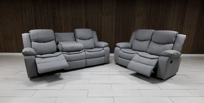 Valerie Leather Sofa Suite - Comfort Furniture