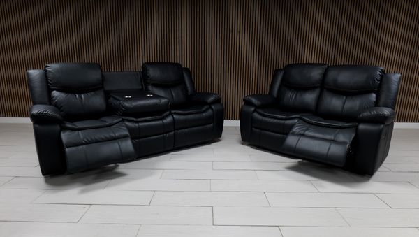 Valerie Leather Sofa Suite - Comfort Furniture