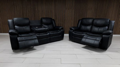 Valerie Leather Sofa Suite - Comfort Furniture