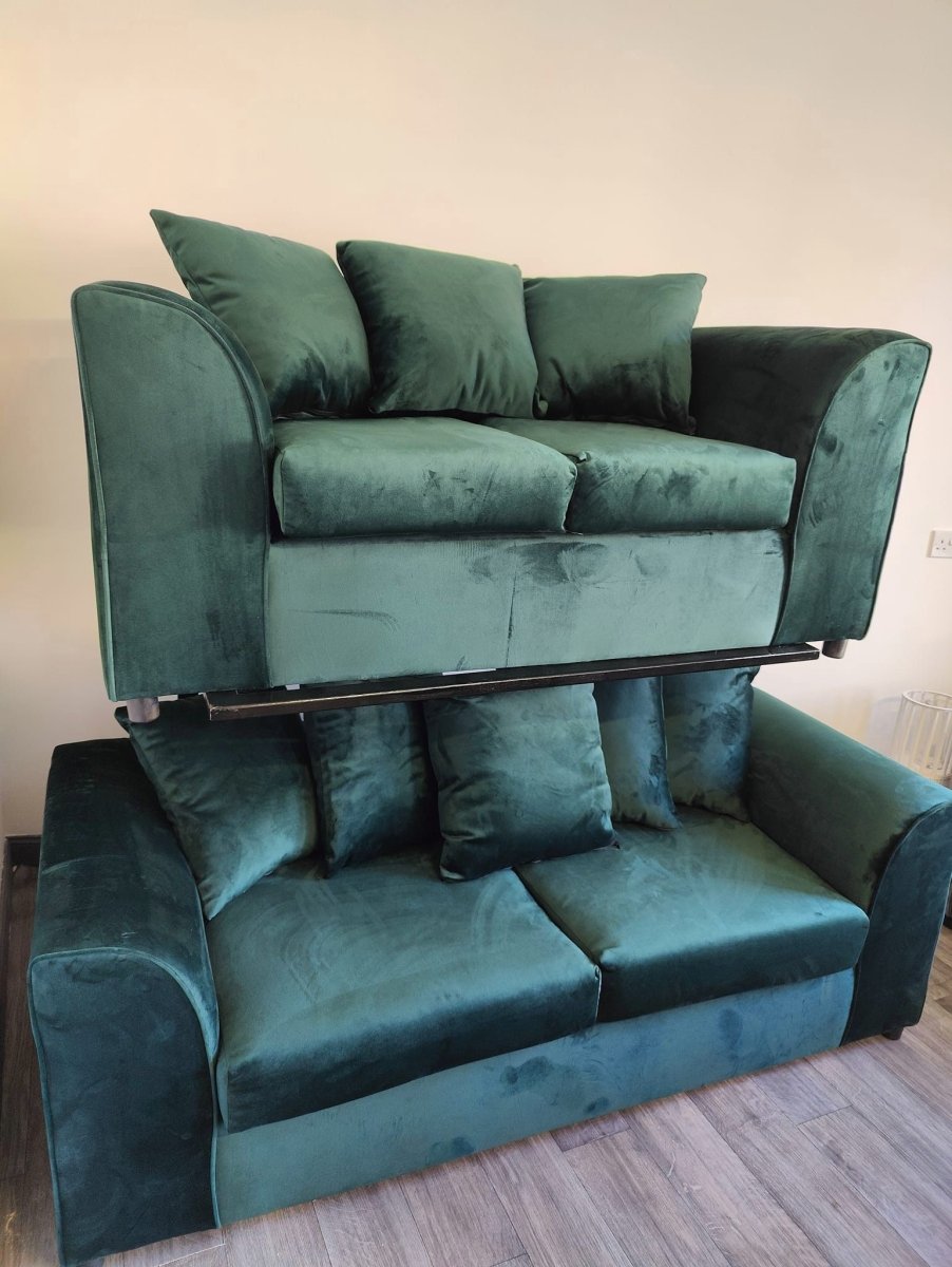 Velvet Sofa Suite - Comfort Furniture