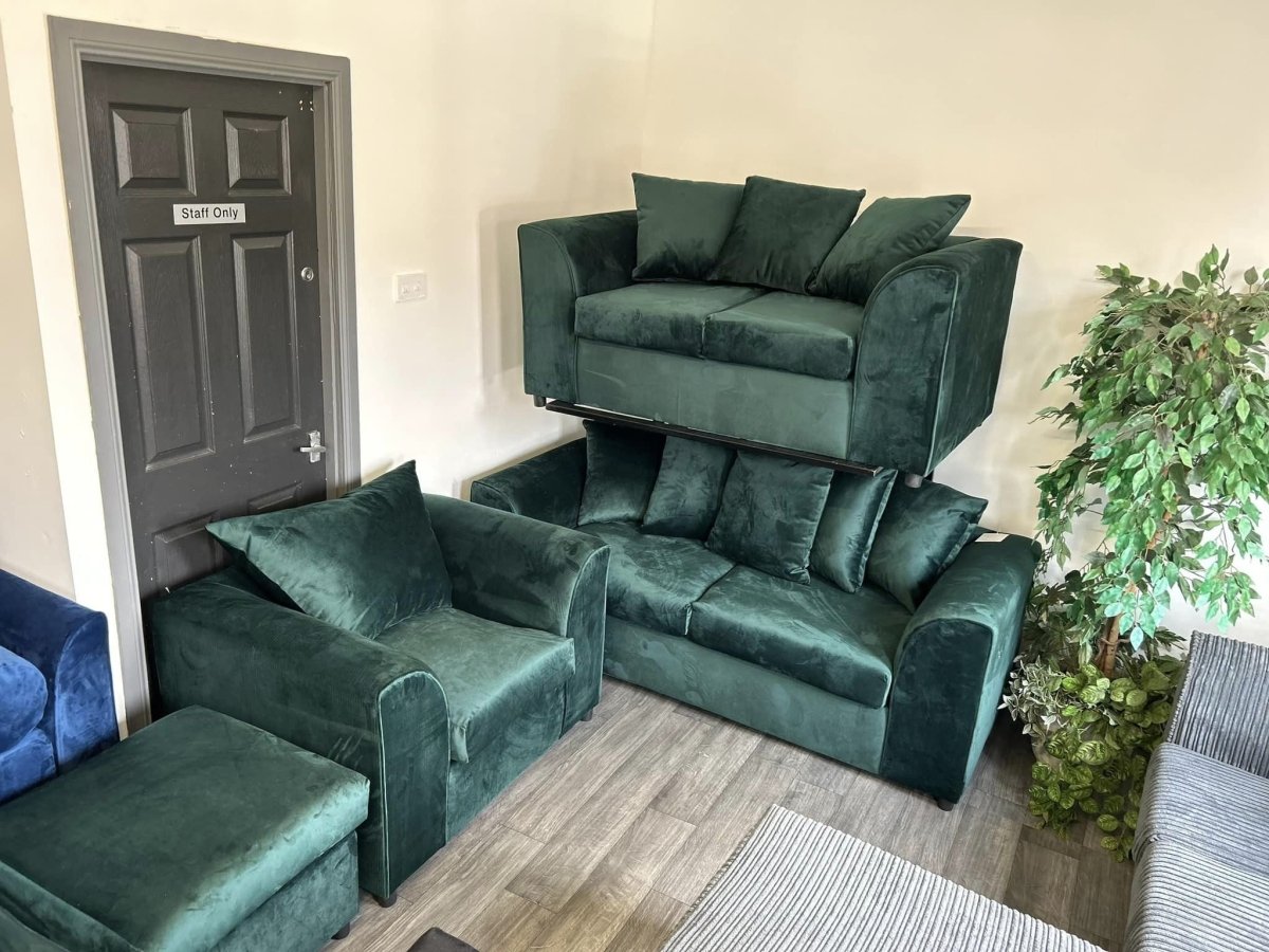 Velvet Sofa Suite - Comfort Furniture