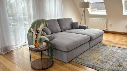 Winnie Universal Corner Sofa with Footstool - Comfort Furniture