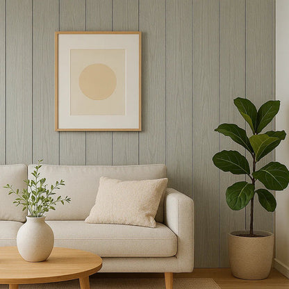 WPC Wood Effect Flat Style Wall Panels (5 Panels/Box) - Comfort Furniture