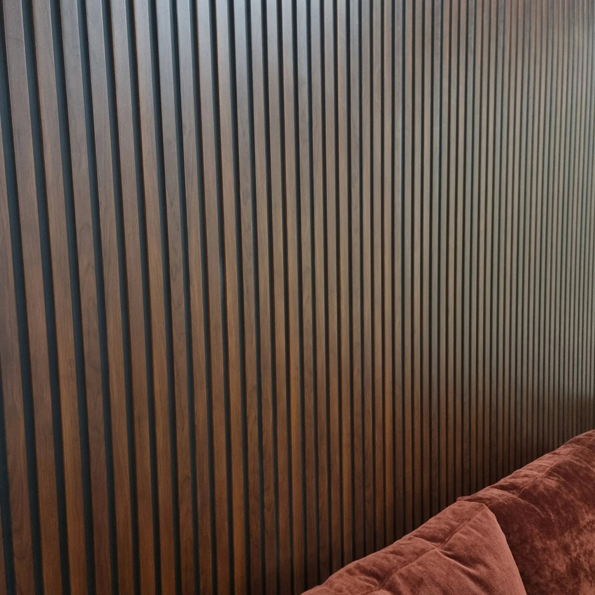 WPC Wood Effect Slatted Wall Panels (14 Panels/Box) - Comfort Furniture