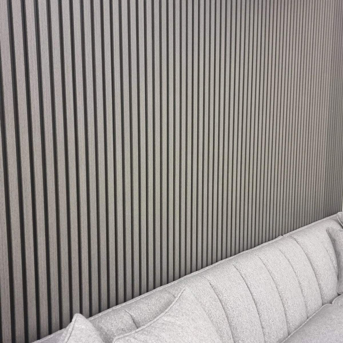 WPC Wood Effect Slatted Wall Panels (14 Panels/Box) - Comfort Furniture