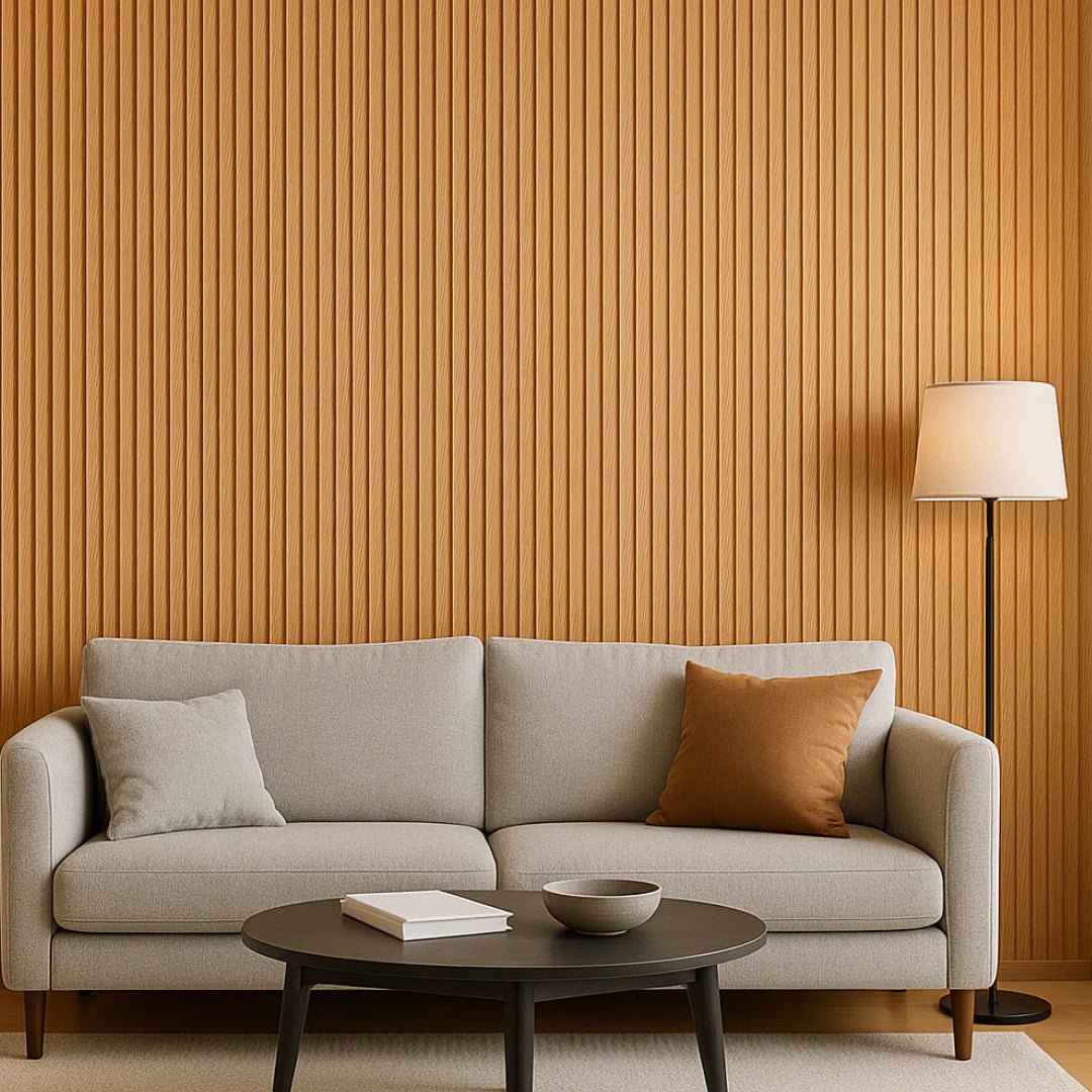 WPC Wood Effect Wave Style Wall Panels (10 Panels/Box) - Comfort Furniture