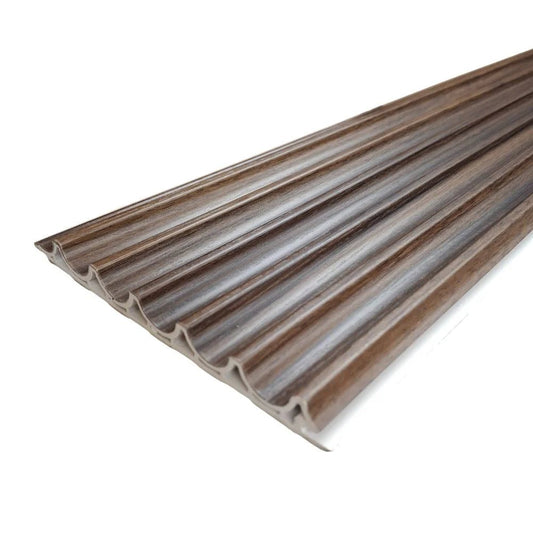 WPC Wood Effect Wave Style Wall Panels (10 Panels/Box) - Comfort Furniture